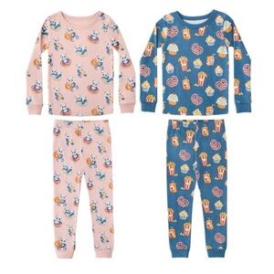 Girl’s 4 Piece Organic Cotton Pajamas Panda Party Themed Size 3T New With Tags